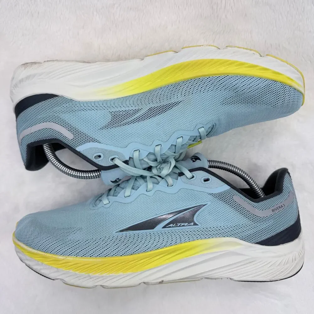 Altra Rivera 3 Mens Running Shoes Blue Yellow Cushioned Athletic Size 10.5